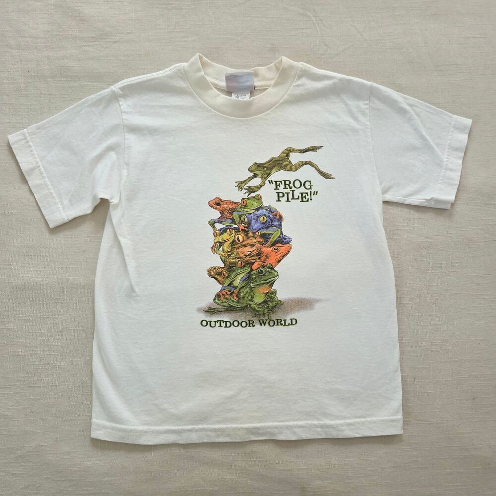Vintage Frog Pile Cotton Tee kids 7/8